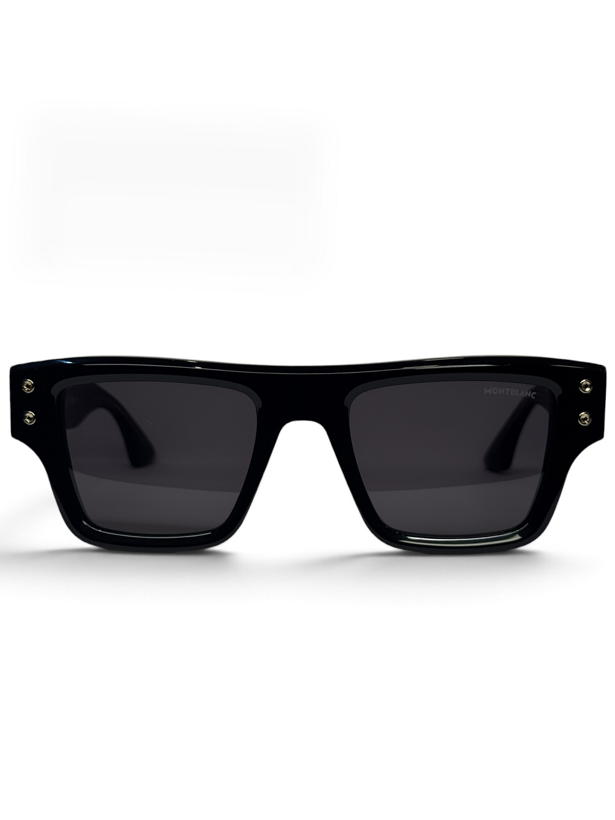 Rectangular Sunglasses Black Acetate