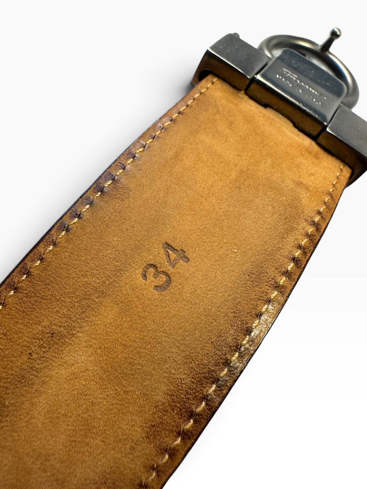 Salvatore Ferragamo Double Gancini Snakeskin Belt