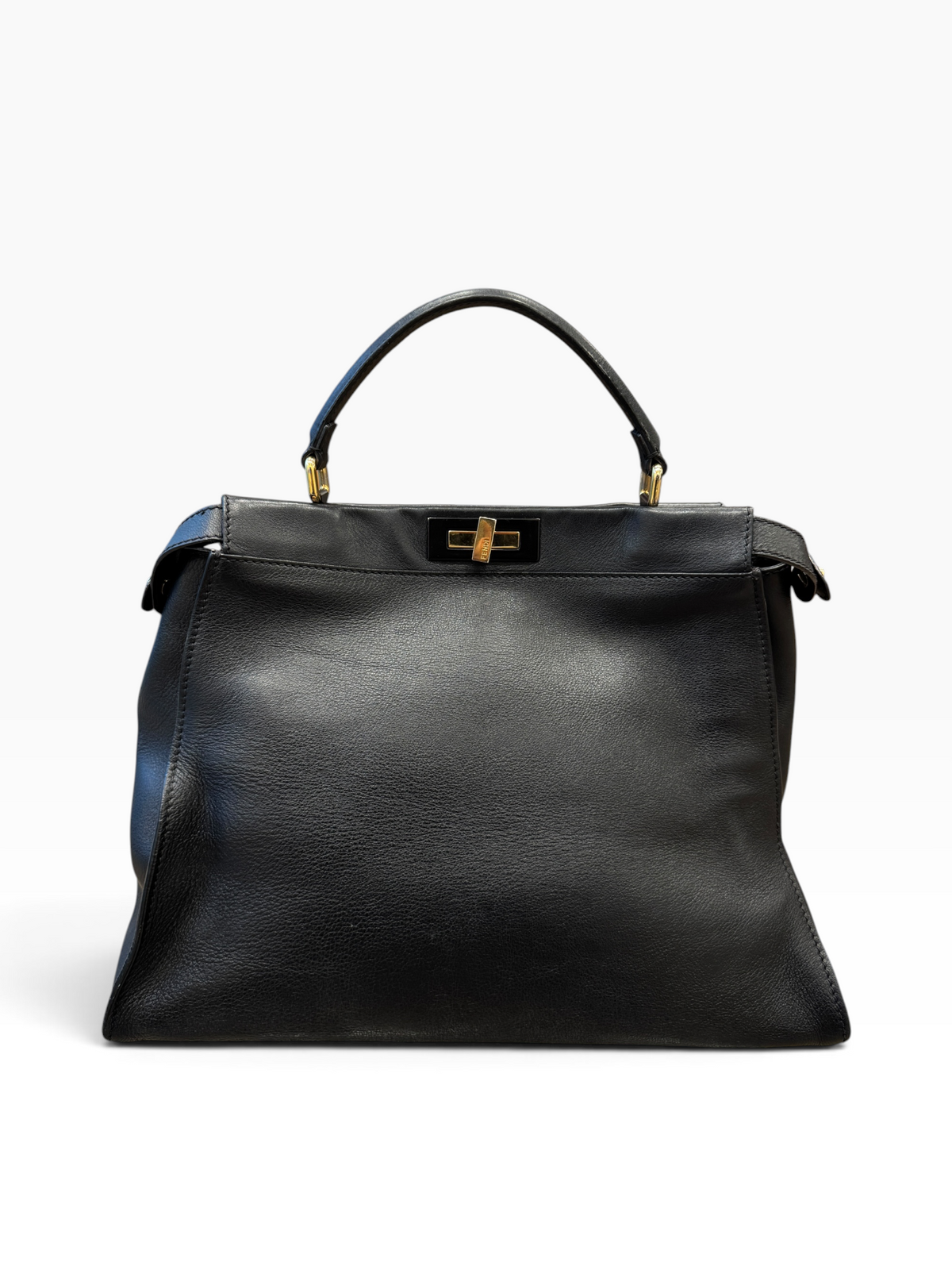 Fendi Peekaboo Black Leather