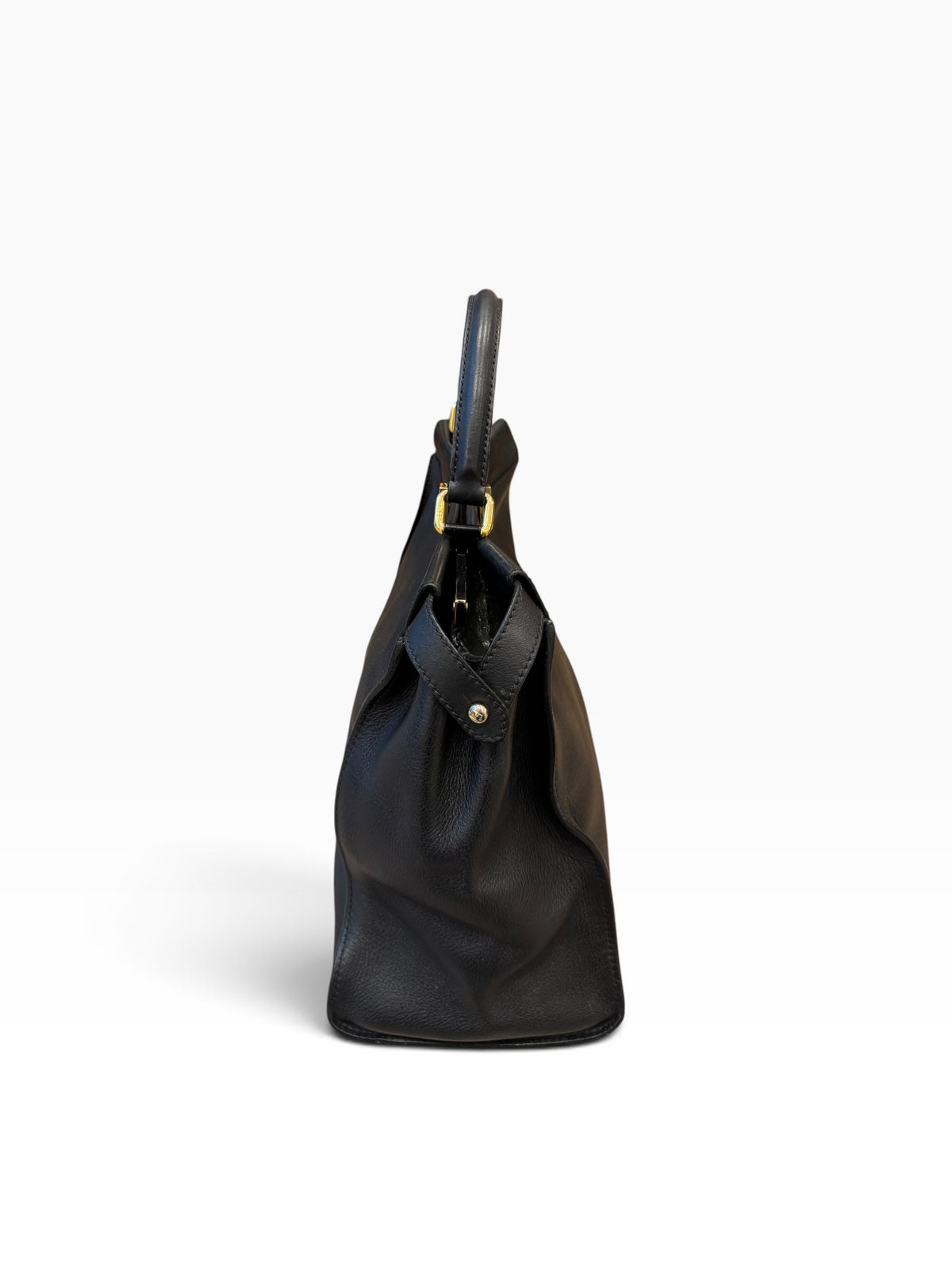 Fendi Peekaboo Black Leather