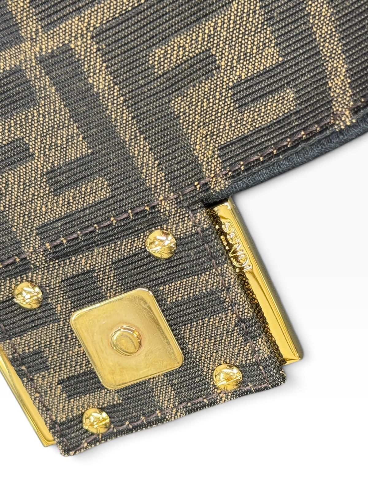 Fendi Baguette Mini Zucca Marron