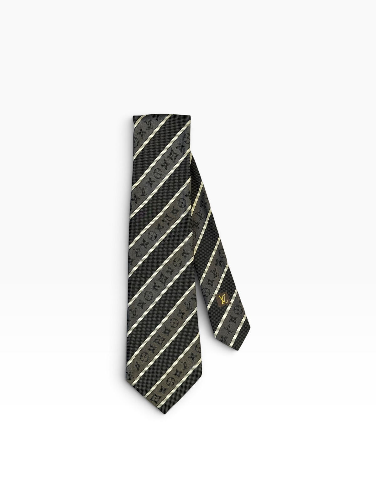 Louis Vuitton Corbata Negra  Monogram