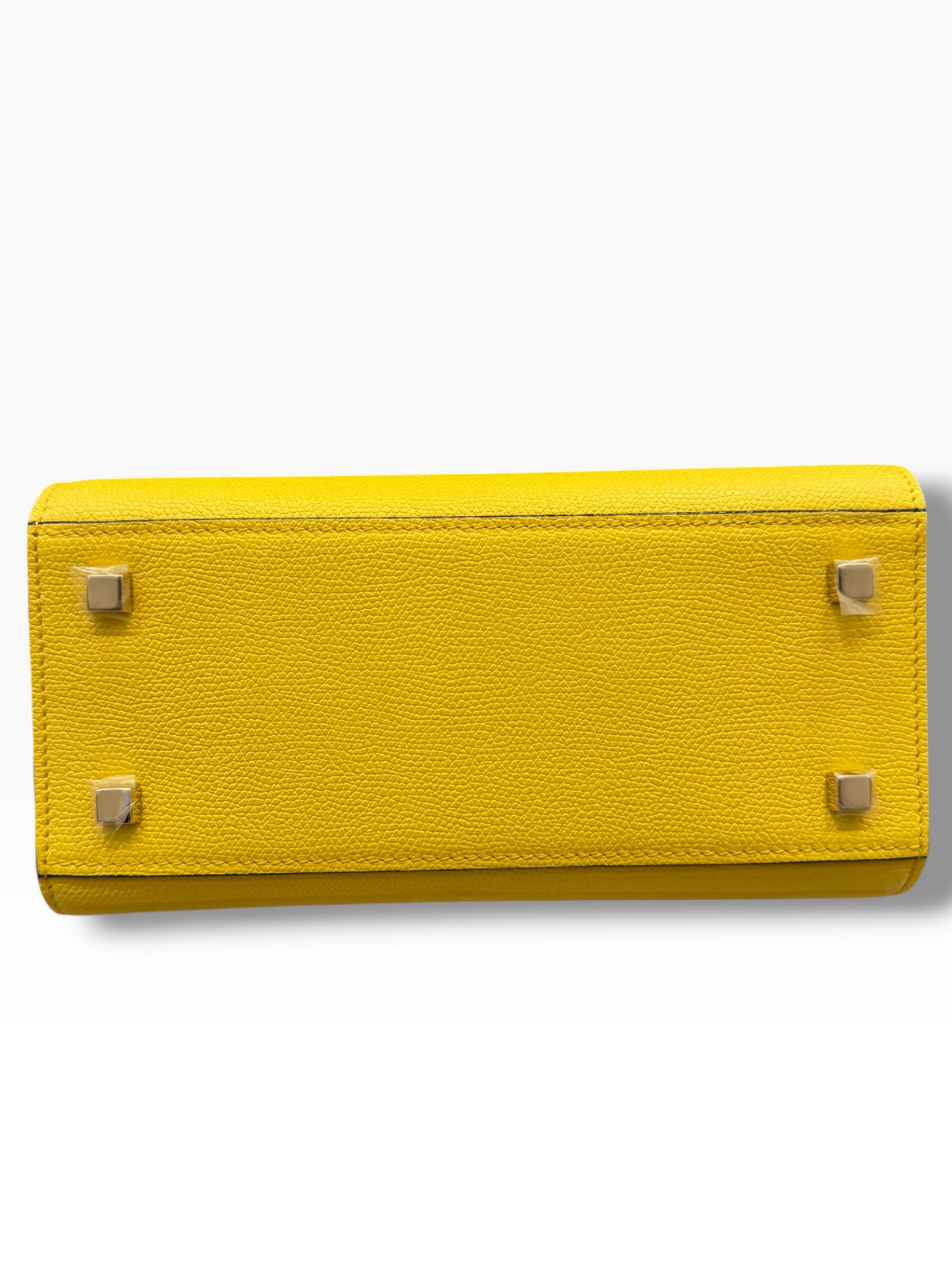Valextra Top Handle Amarillo en Piel Italiana con Correa