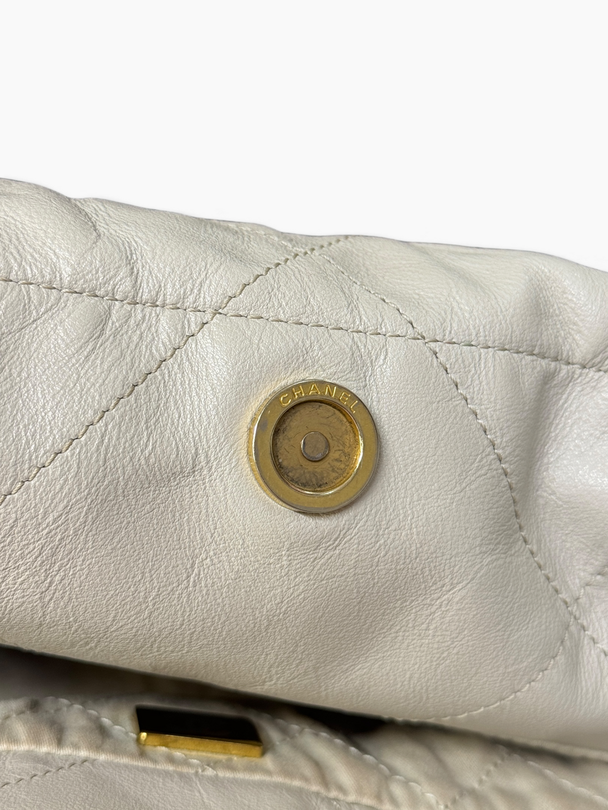 Chanel 22 Hobo Bag Small Ecru