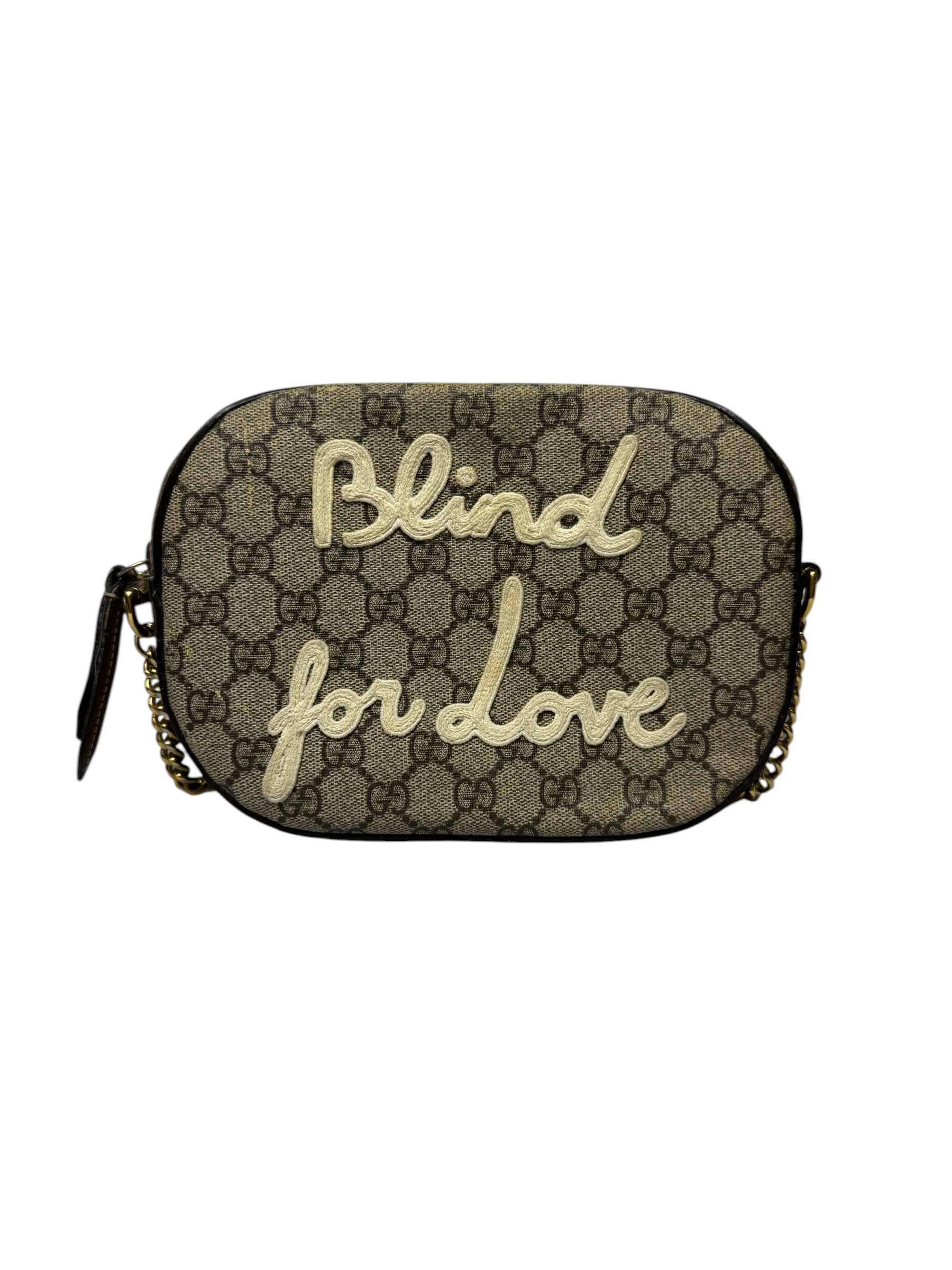 Gucci GG Supreme "Blind for Love" Mini Chain Bag