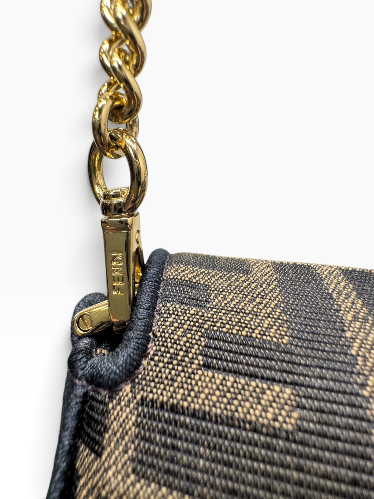 Fendi Baguette Mini Zucca Marron