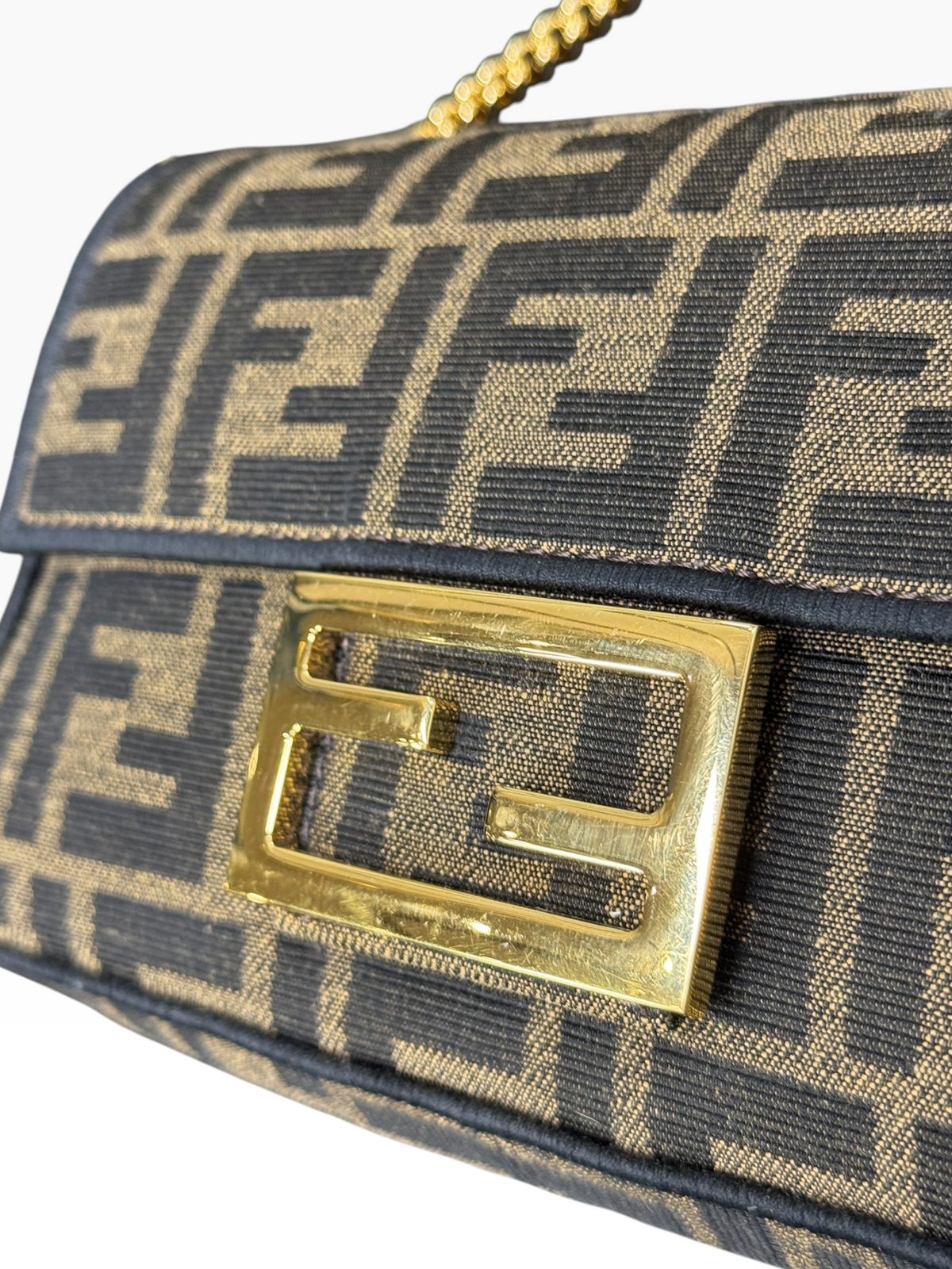Fendi Baguette Mini Zucca Marron