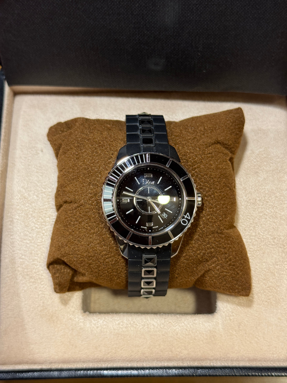 Dior Negro 33mm Quarzo