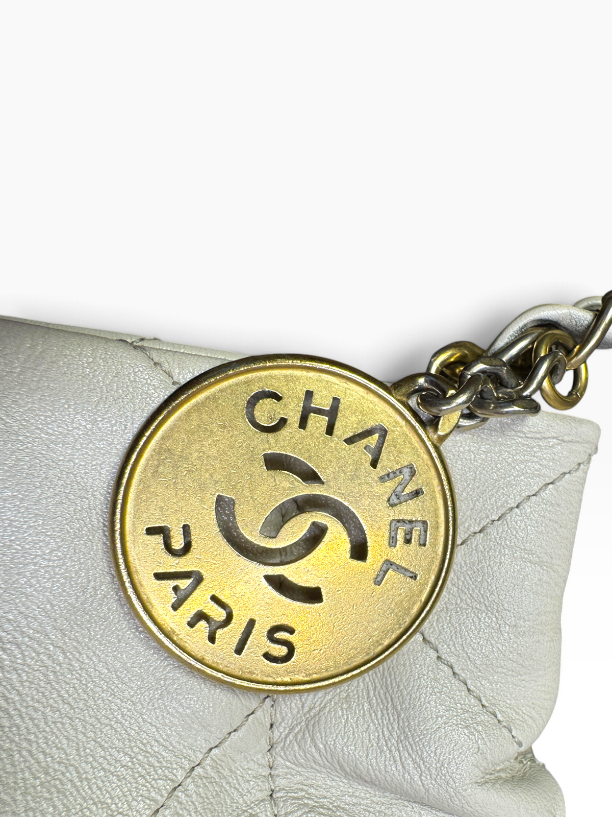 Chanel 22 Hobo Bag Small Ecru