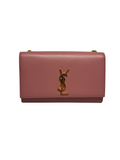 Saint Laurent Kate Monogram Grainy Leather Pink