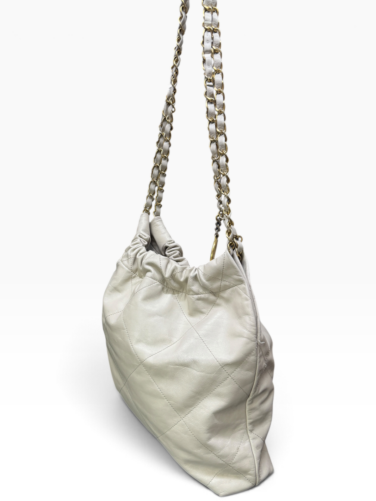 Chanel 22 Hobo Bag Small Ecru
