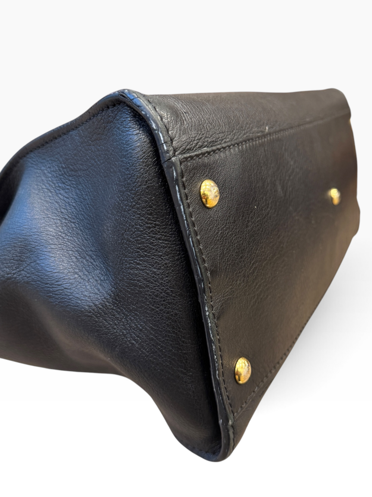 Fendi Peekaboo Black Leather