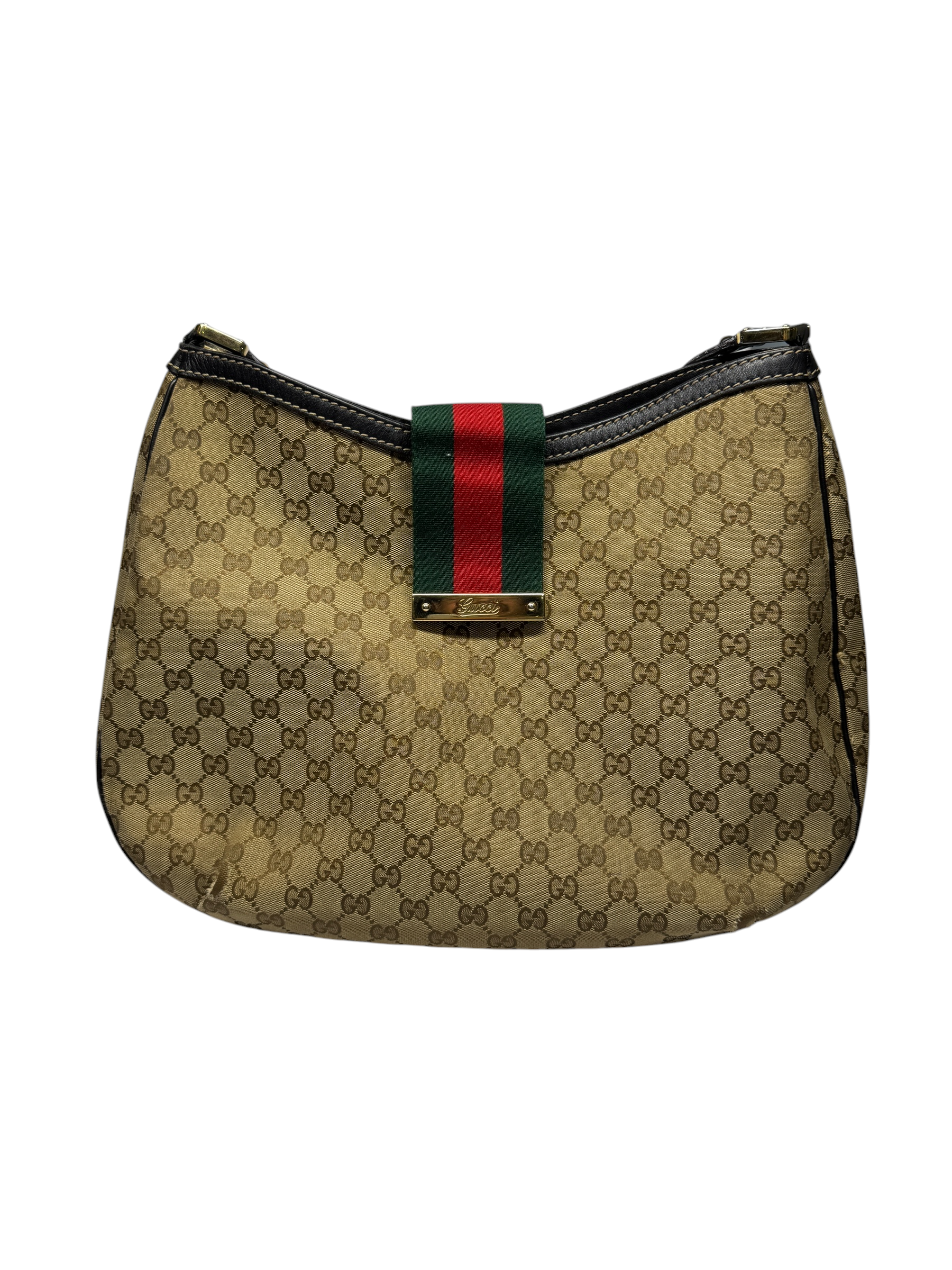 Gucci Web Hobo GG Canvas