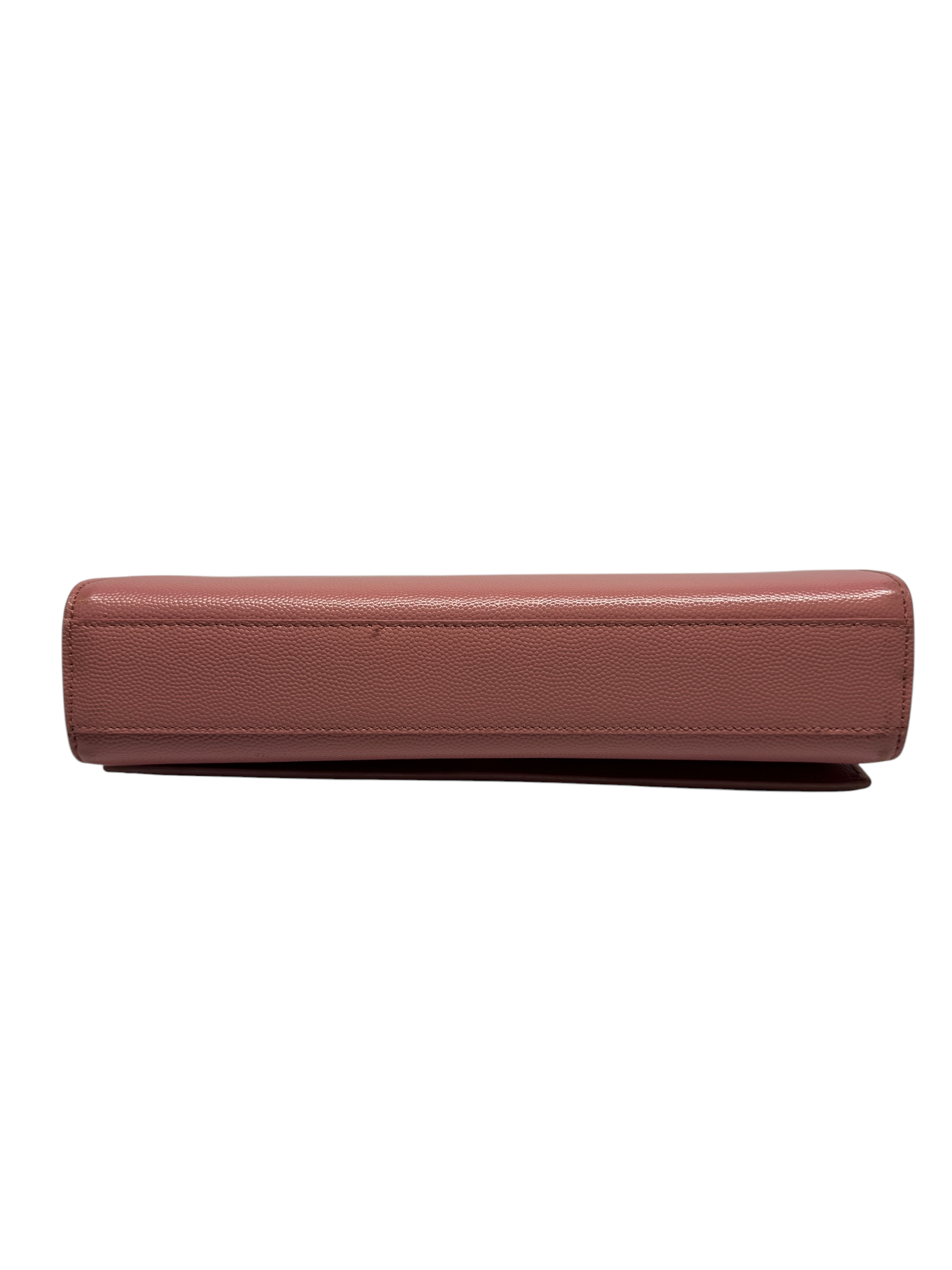 Saint Laurent Kate Monogram Grainy Leather Pink