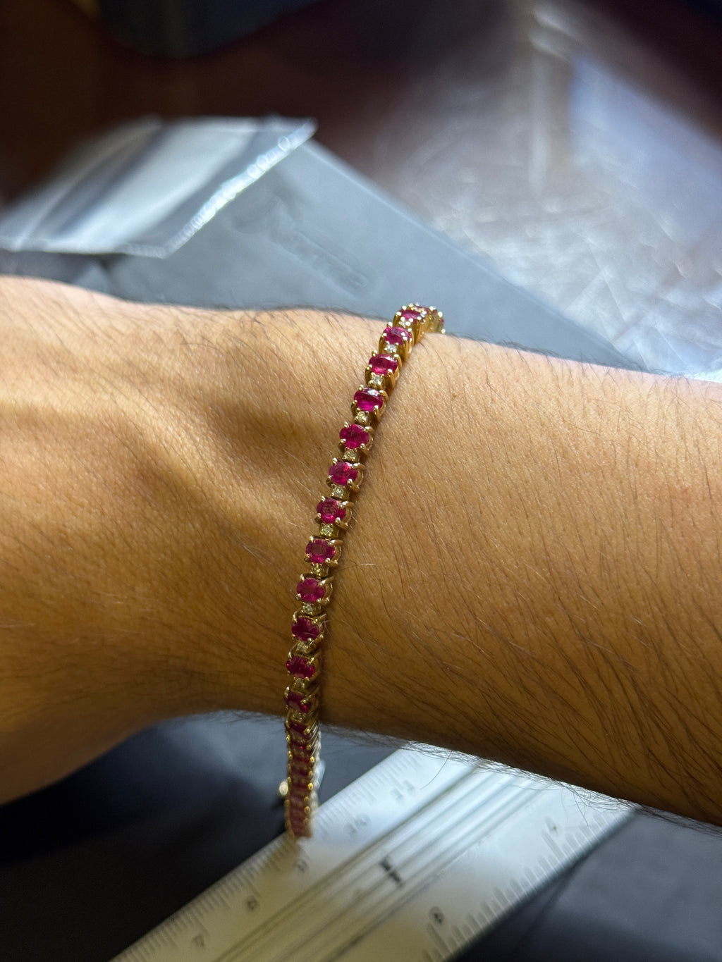 Pulseras Tennis De Oro