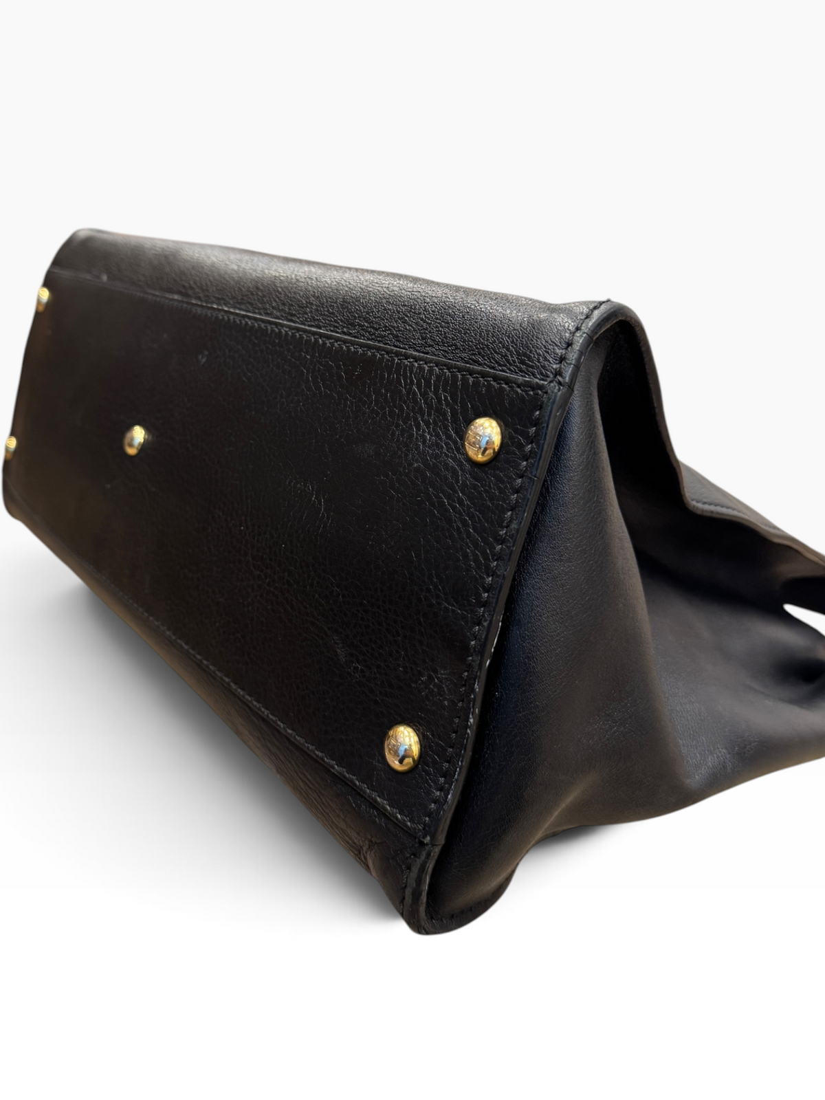 Fendi Peekaboo Black Leather