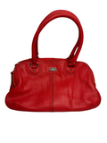 Cole Haan Red Pebbled Leather Hand Bag