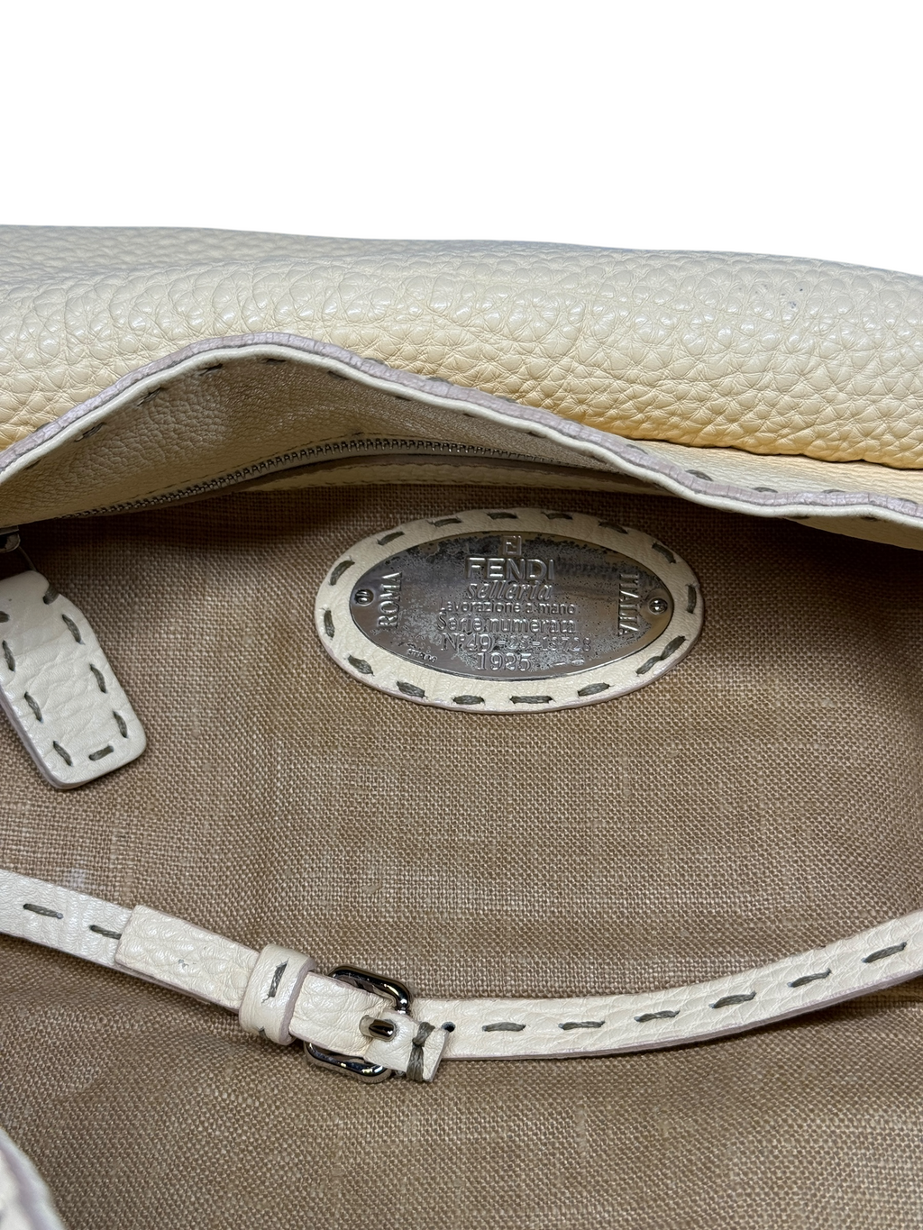 Fendi Selleria Linda Leather Handbag