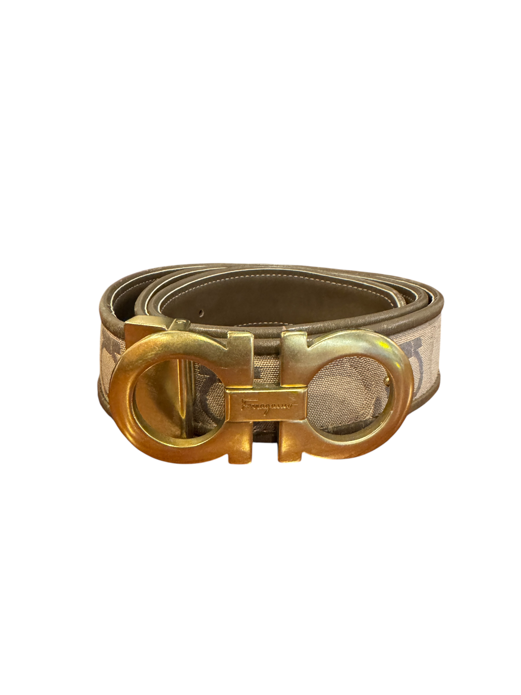 CINTURON FERRAGAMO BEIGE