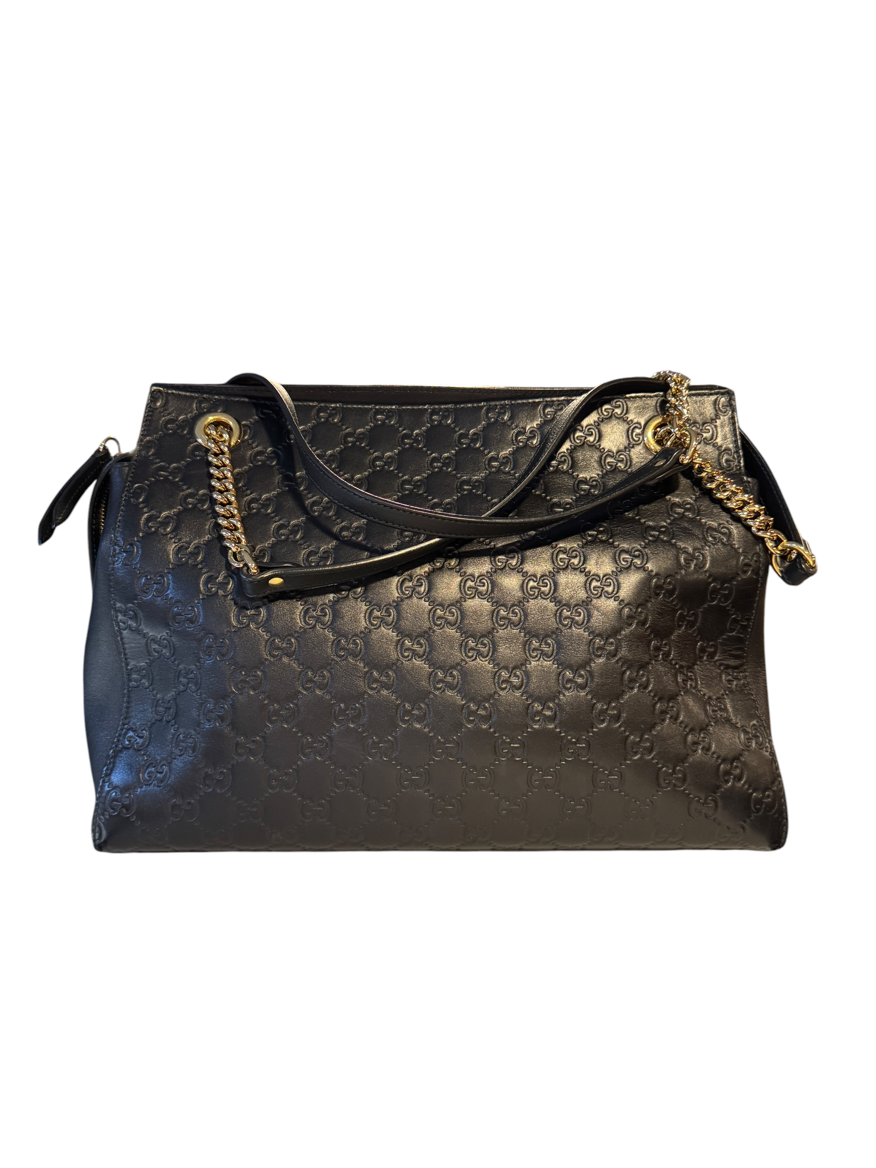 Gucci Guccissima Black Chain Tote