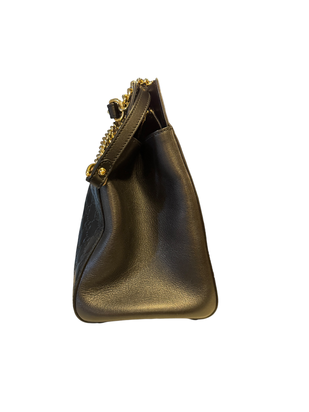 Gucci Guccissima Black Chain Tote