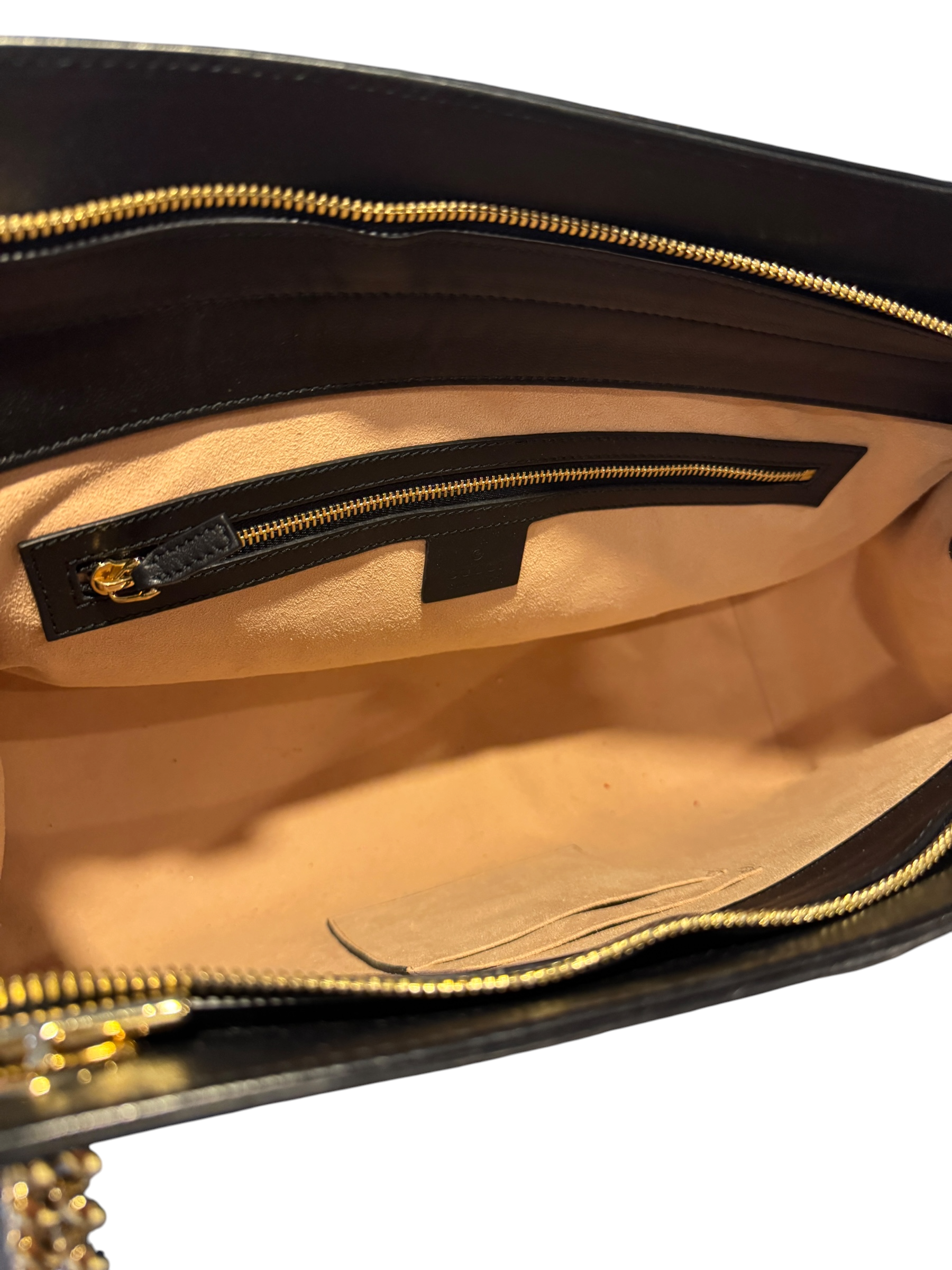 Gucci Guccissima Black Chain Tote