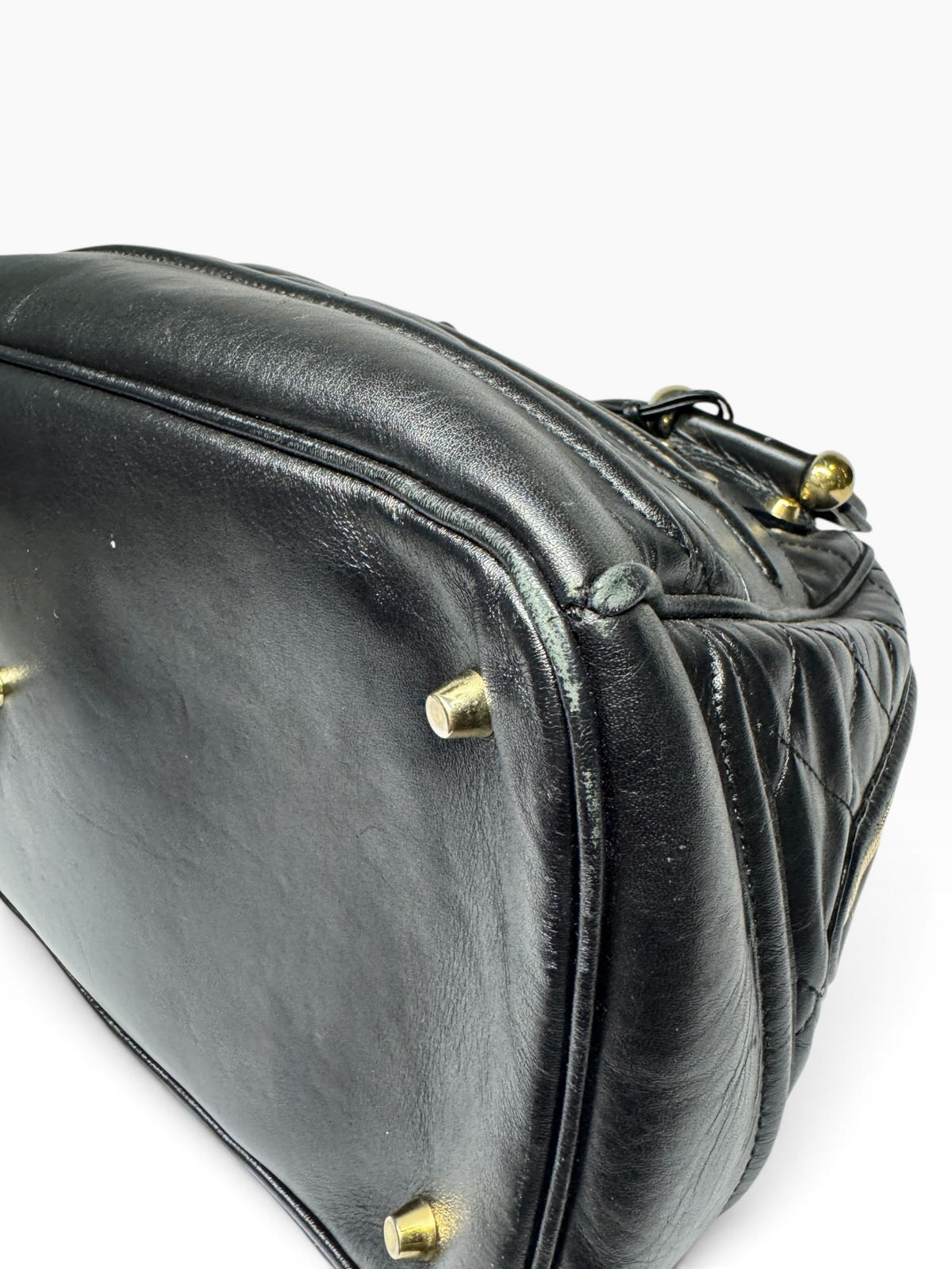Burberry Black Quilted Leather Westbury Satchel