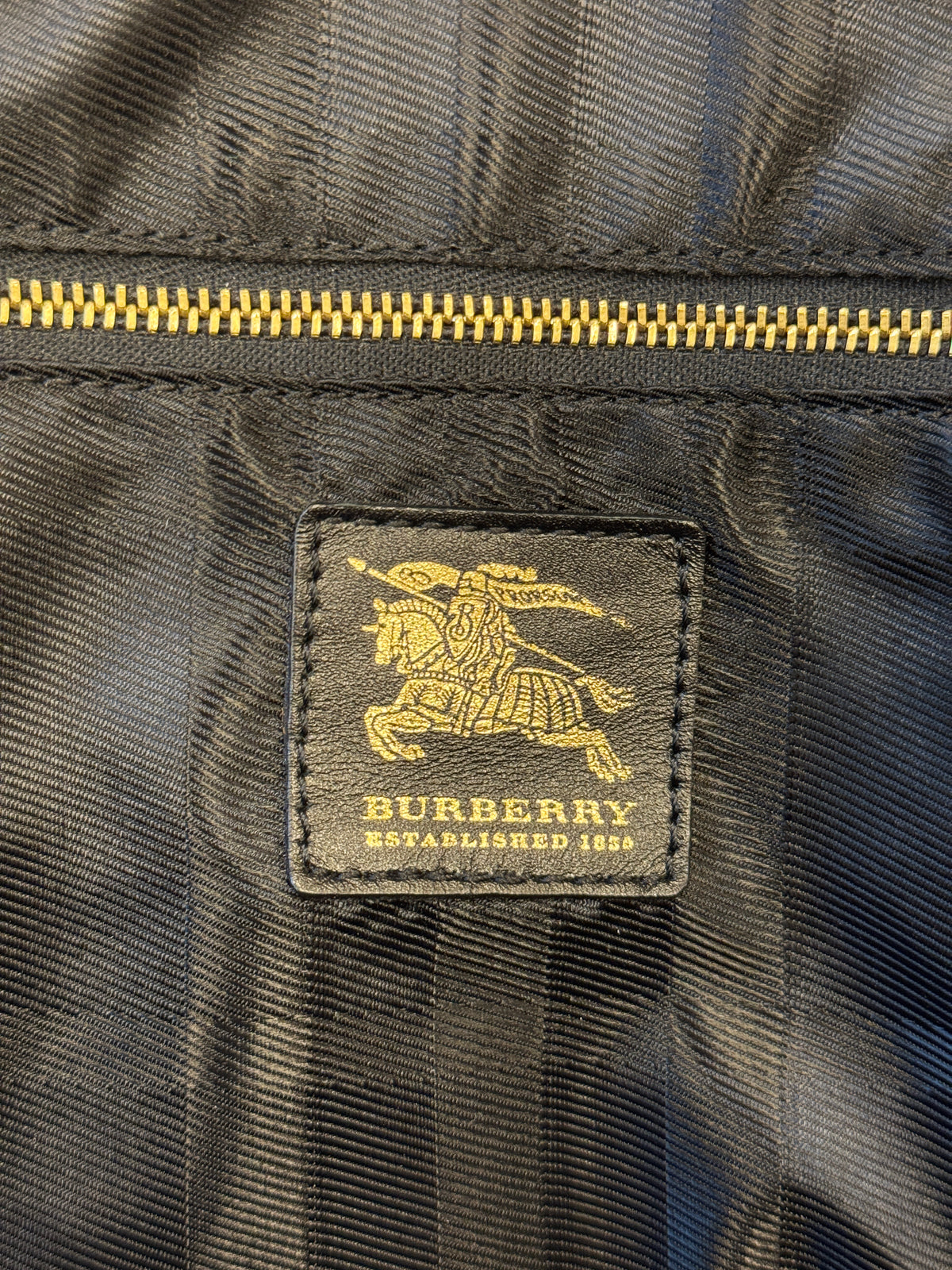 Burberry Black Quilted Leather Westbury Satchel