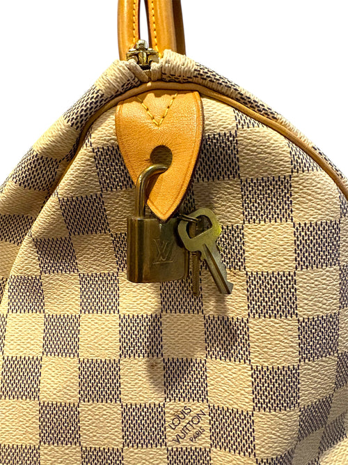 Bolso Louis Vuitton Speedy Damier Azur Grande.