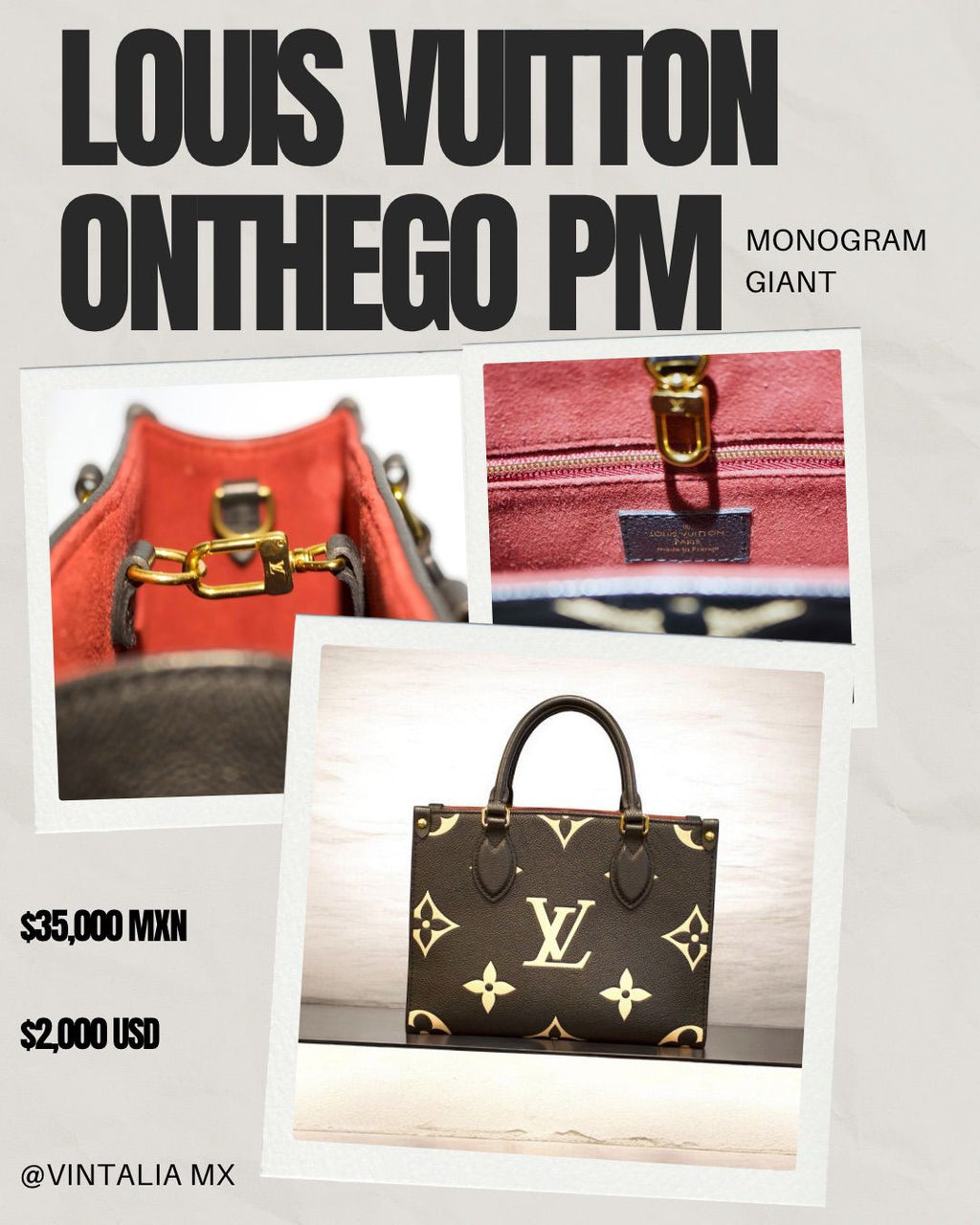 Bolsa Louis Vuitton Onthego PM