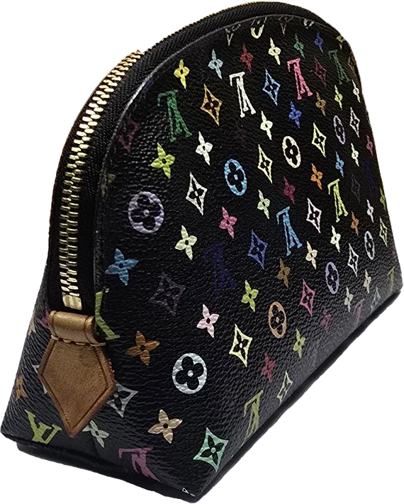 Cosmetiquera Louis Vuitton Multicolor Negra Takashi Murakami