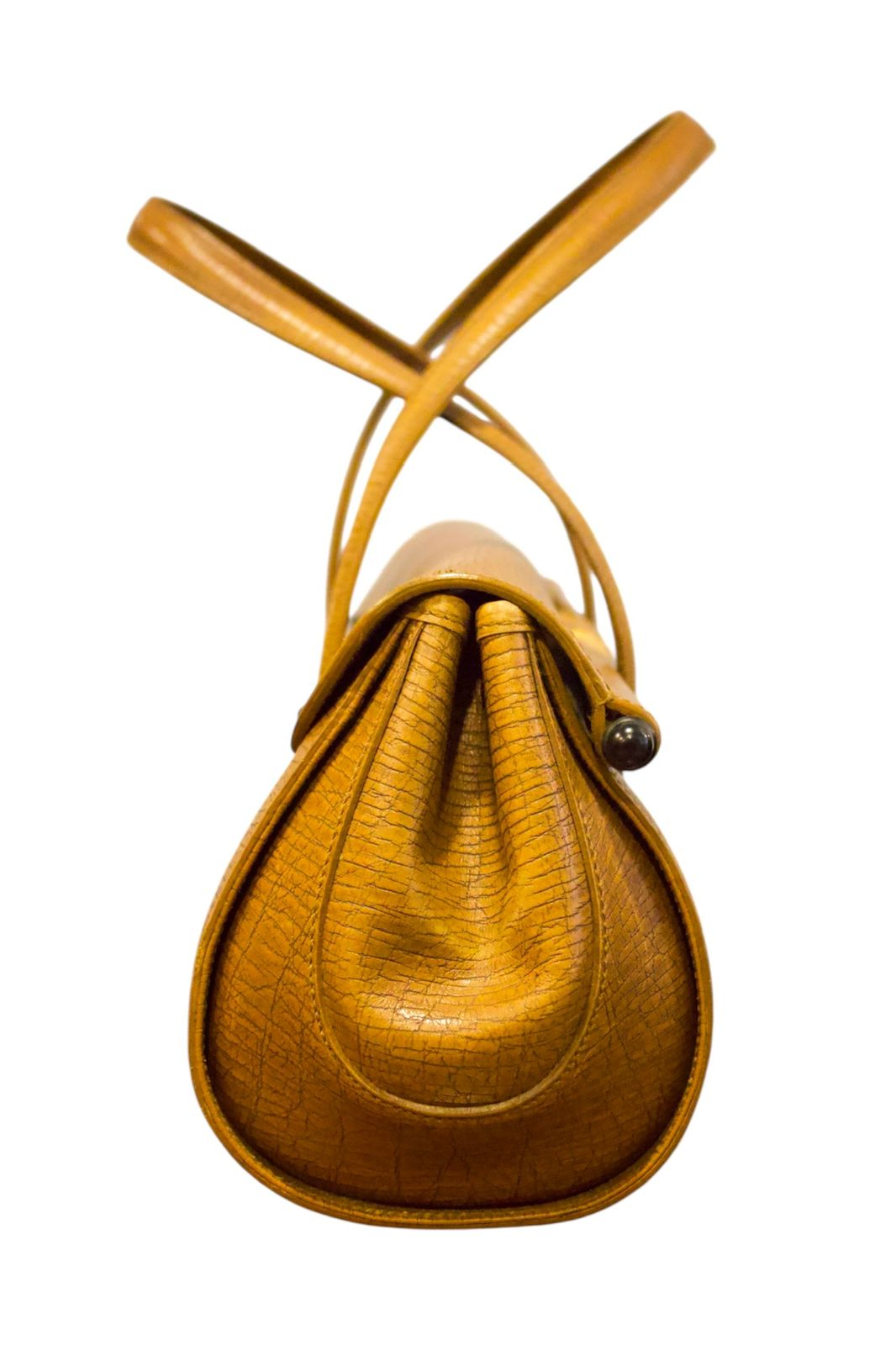 Bolso Gucci Bullet de Bambú Vintage en Piel Color Miel