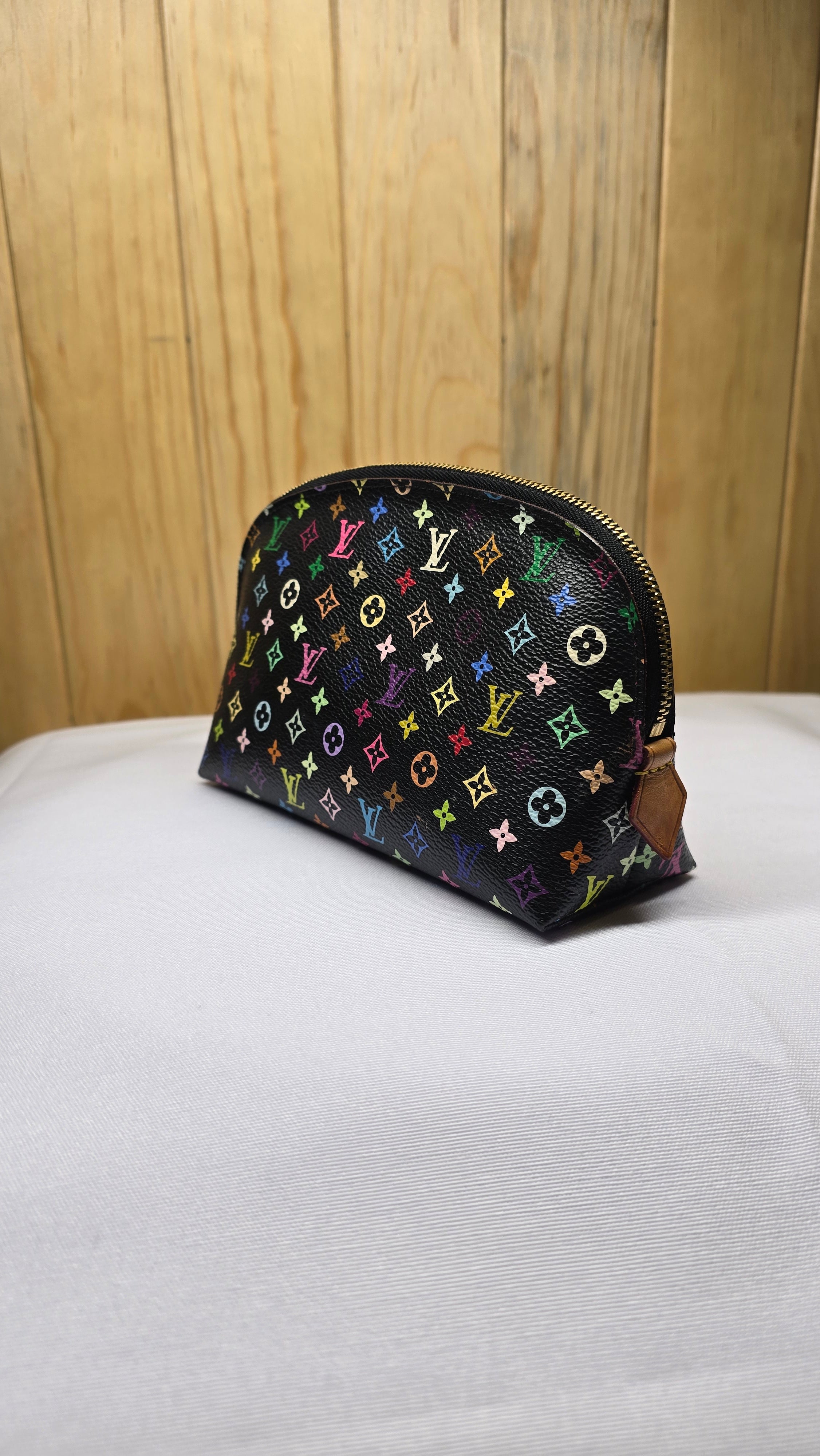 Cosmetiquera Louis Vuitton Multicolor Negra Takashi Murakami