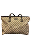 Bolso Tote Gucci en Canvas GG Supreme Beige con Cierre y Asas de Piel