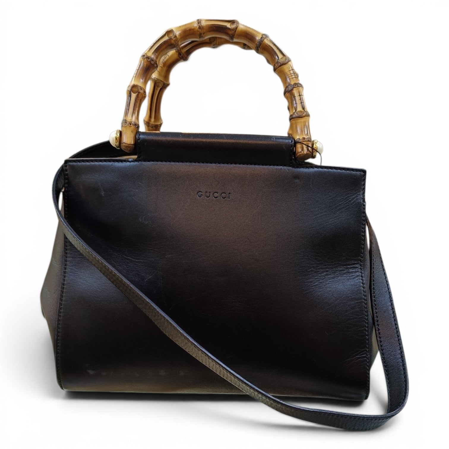Bolso Gucci con asa de bambú (estilo Bamboo Top Handle)