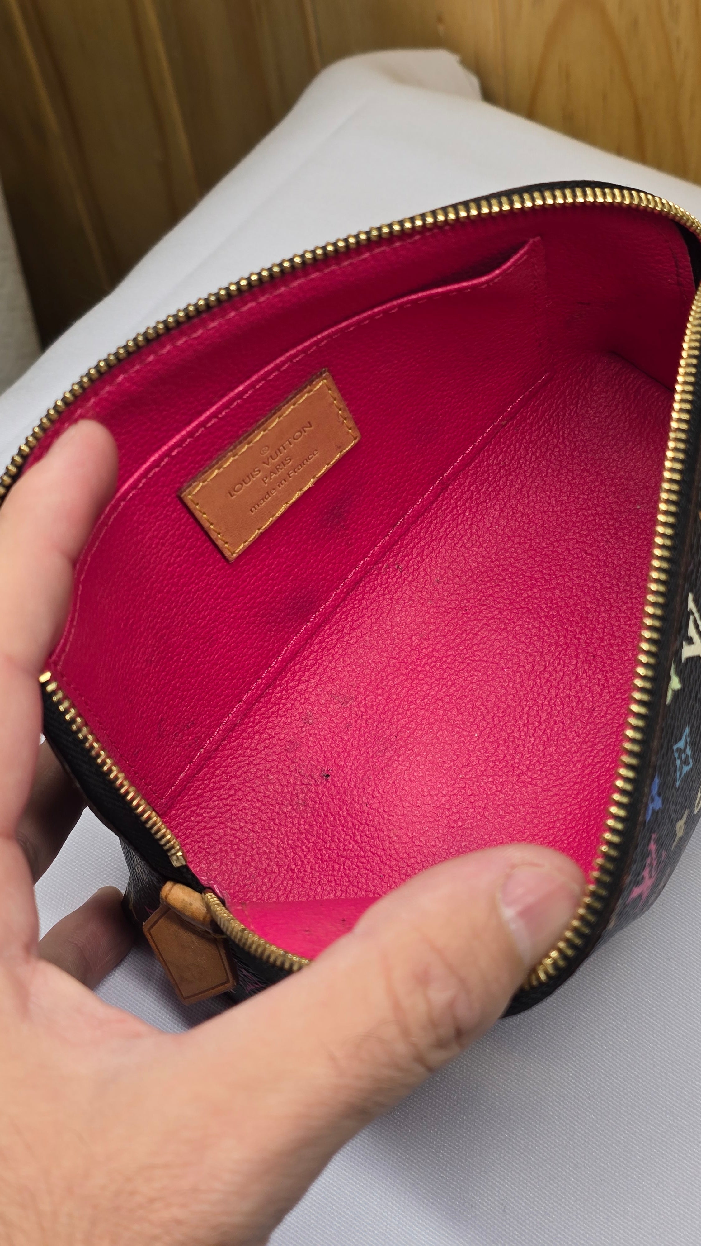 Cosmetiquera Louis Vuitton Multicolor Negra Takashi Murakami