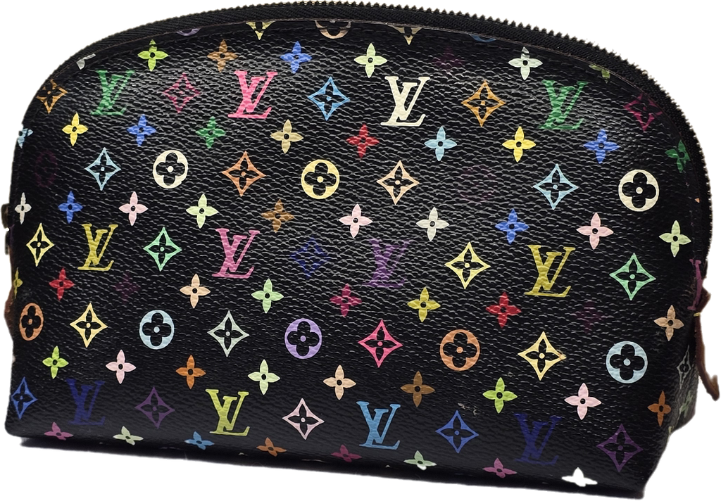 Cosmetiquera Louis Vuitton Multicolor Negra Takashi Murakami