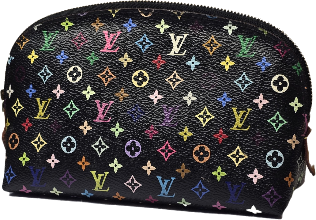 Cosmetiquera Louis Vuitton Multicolor Negra Takashi Murakami