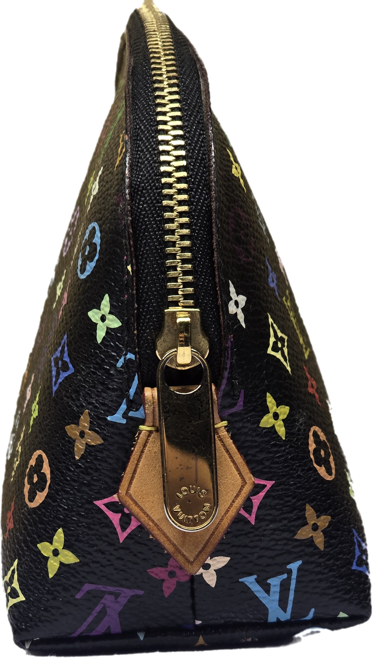 Cosmetiquera Louis Vuitton Multicolor Negra Takashi Murakami
